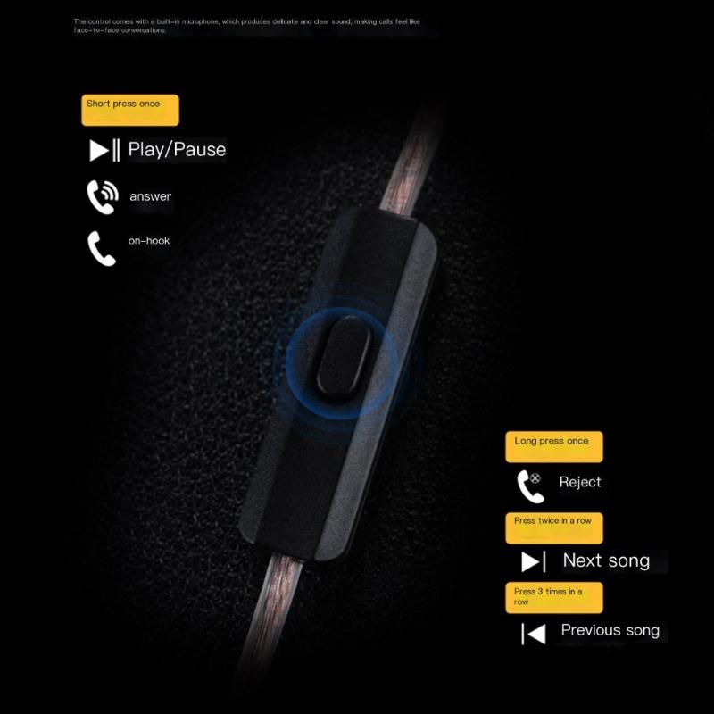 Premium Wire Earbuds in Ear Earphone Featuring Magnetic Dynamic Driver &Detachable Cable For Professional Musicians Gamers