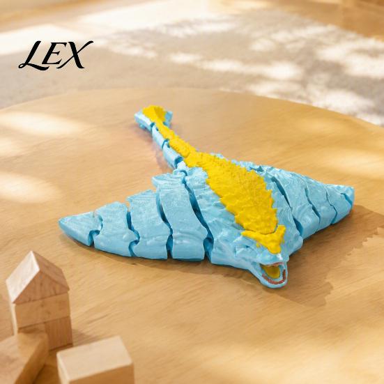 Articulated Deep Sea Creature Toys Toy, 3D Printed Horror Marine Animal Figure, Movable Joints Ocean Models Figurine with Flexible for Desk Decoration