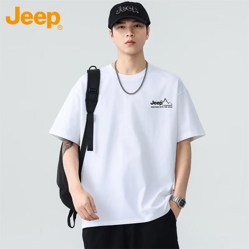 JEEP Men s Heavyweight Cotton Short-Sleeve T-Shirt XL