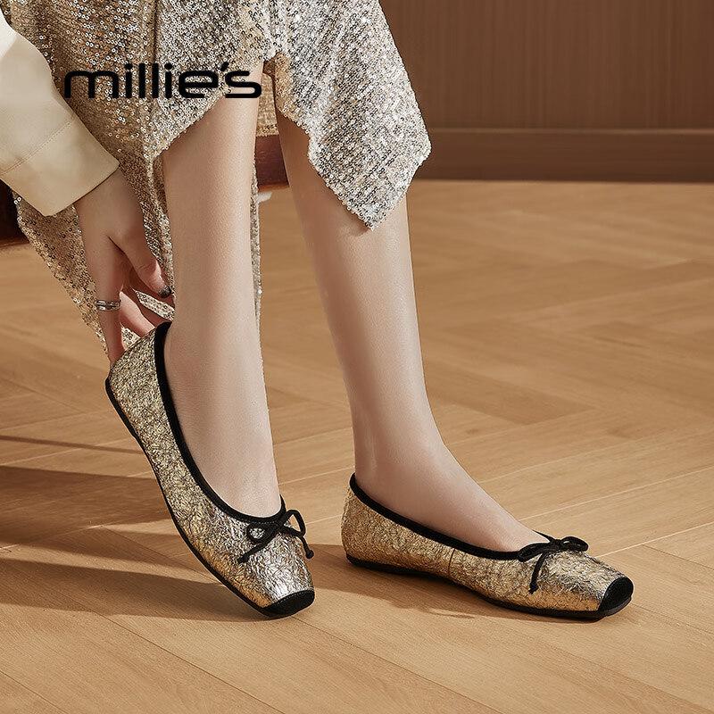 Millies French Style Sheepskin Ballet Flats EU 38