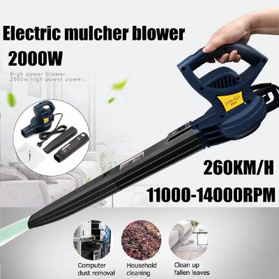 2000w 11000-14000 Rpm 260 Km / Hour Portable Electric Blower Air Blower Dust Blower