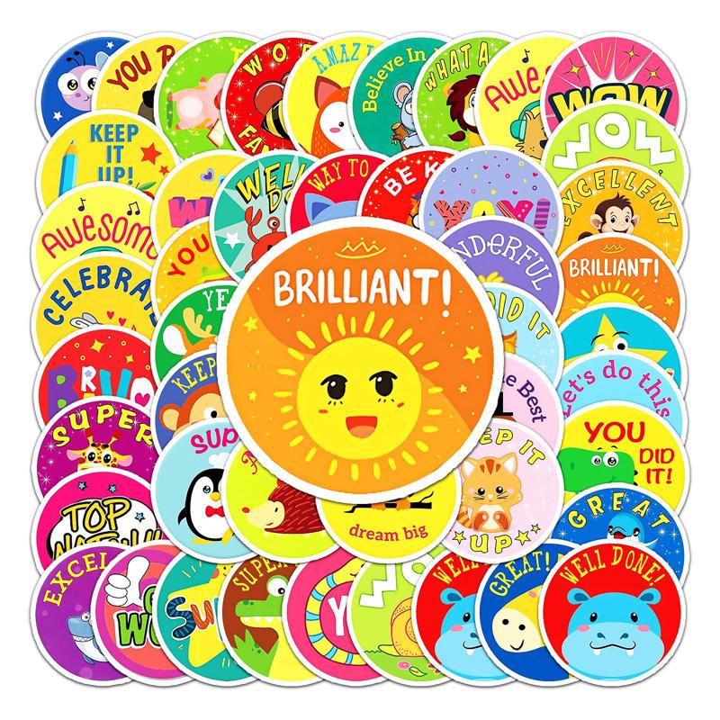 

50 шт. мультяшные детские наклейки с поощрением, наклейки для багажа Vtuber, наклейки для кружек, наклейки для украшения ноутбука