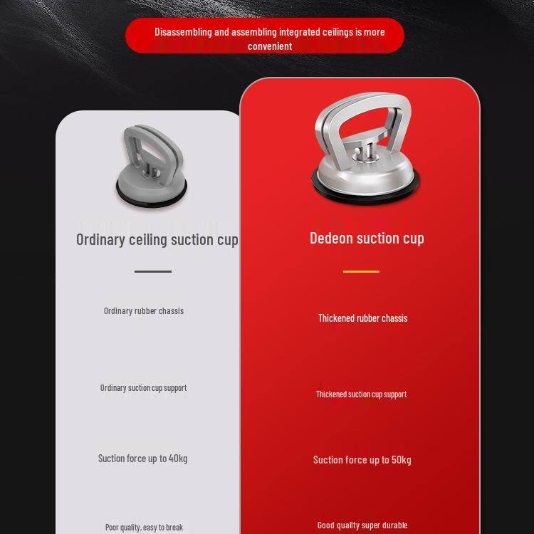 Aluminum Buckle Suction Cup Lifter for Ceiling, Tile, and Glass Installation