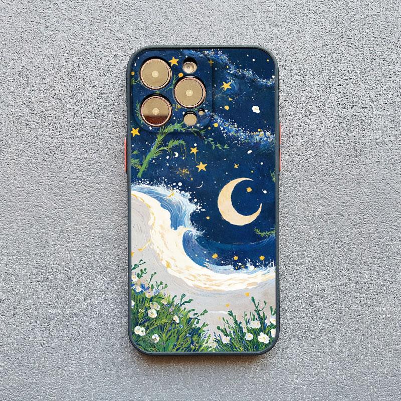 The Little Prince Starry Sky Phone Case For iPhone 17 16 15 14 Pro Max Plus 13 12 11 Pro Max Mini XR XS X 7 8 SE2 Shell Fundas