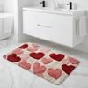 Love Heart Bathroom Mat Letter Door Mat Creative Floor Mat  Wet Areas