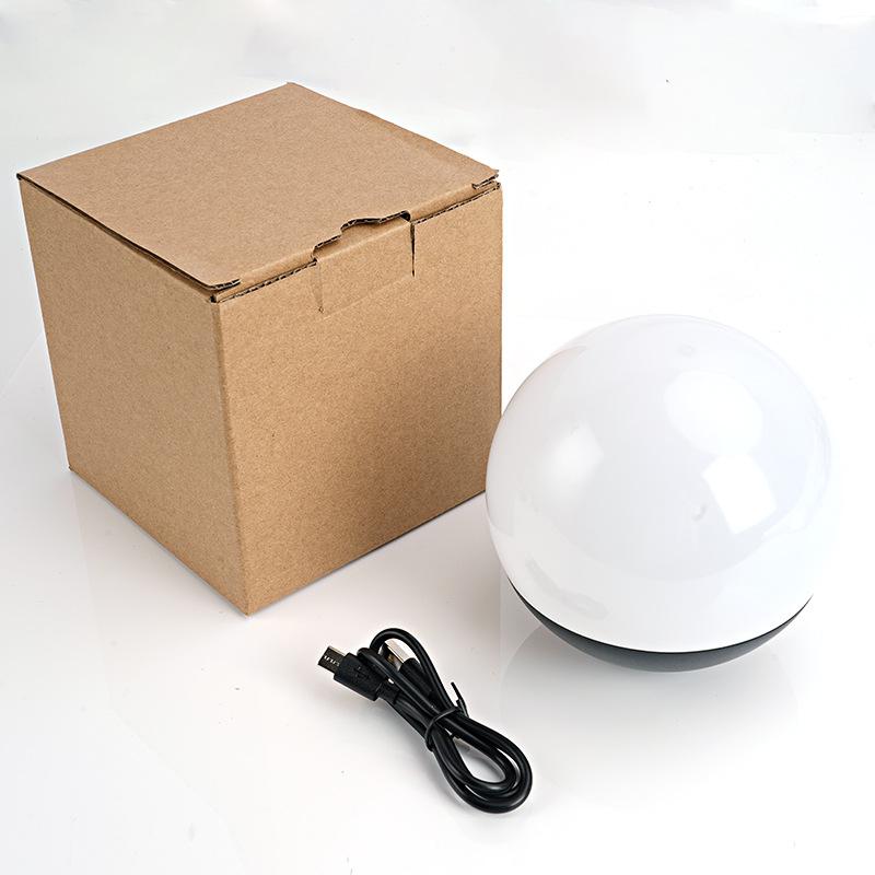 LED Ball Night Light Rechargeable Bedhead Lighting Desk Lamp Companion To Sleep Bedroom Living Room Decoration Atmosphere Light