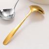 2Pcs Deep Curved Spoon Metal  Ladle Rustless Steel Serving Spoon Food Spoon  Food Distribution