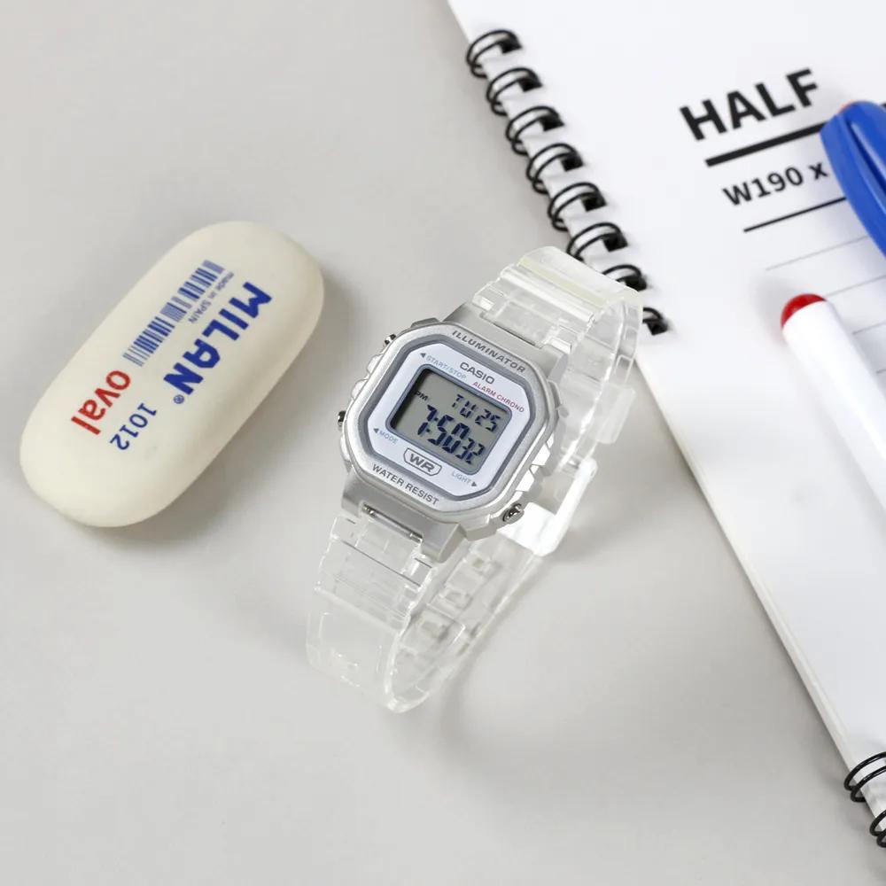 Cio Student & Children Transparent Clear Mini Electronic Wristwatch 3 Types white