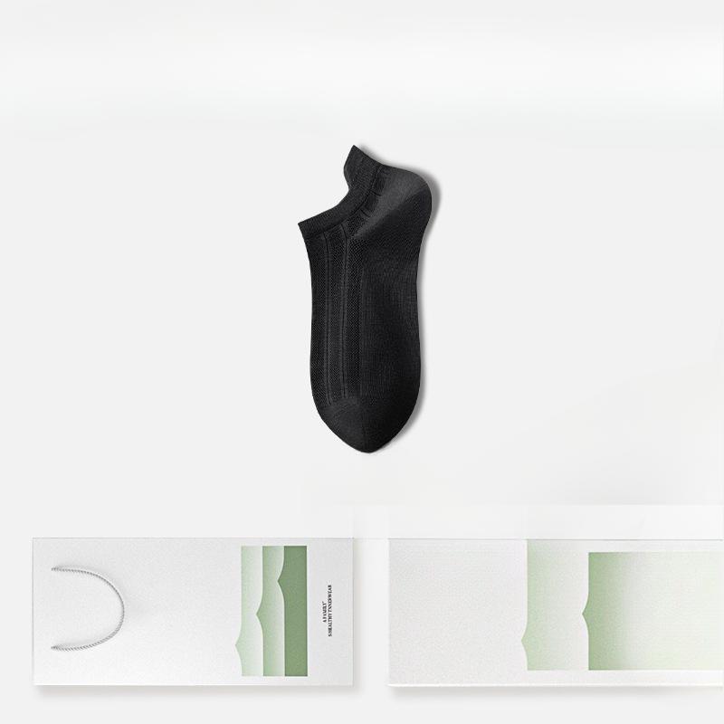 Men's Summer Thin Mesh Breathable Deodorant Sweat Absorbing Cool Socks