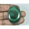 105Cts. Natural Green Malachite Oval Shape Cabochon Loose Gemstone 31X44X4MM D-344