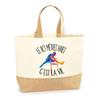 Jute Bag - PLANETEE - 110 Meters Hedges It's Life - Natural Jute - Printed In France - Strong Handles