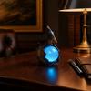 Fantasy Decor Desk Lamp Pterosaur Night Light, Resin Gothic Dragon Table with Glowing Faux Crystal Intricate Ball, for Bedroom Office, Gift