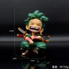 12cm Anime Figure One Piece Monkey D Luffy Roronoa Zoro Kawaii Toys Q Figural Nendoroid Car Decoration PVC Model Fans Gifts
