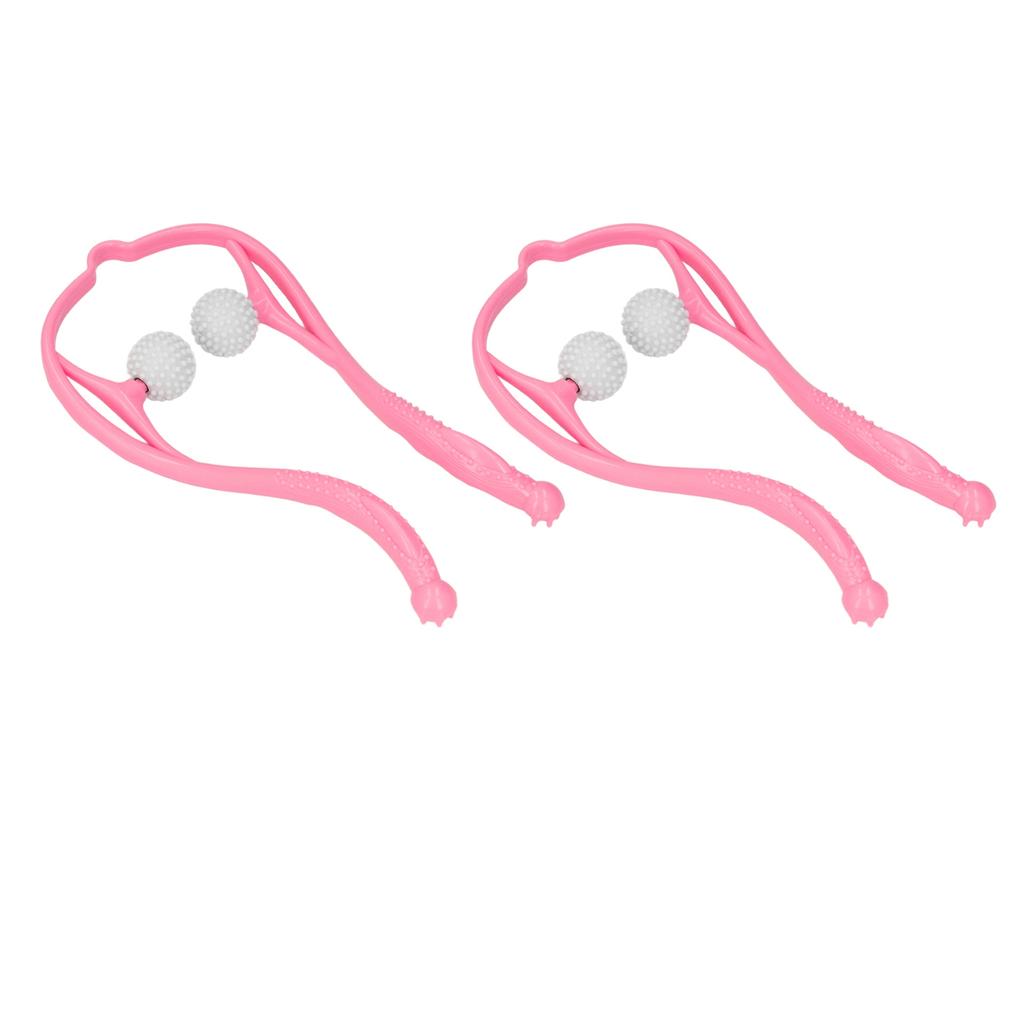 2pcs Neck Massager Dual Trigger Point Ergonomic Handheld Massager for Neck Shoulder