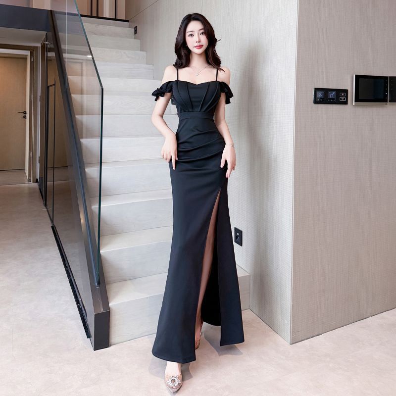 Sexy Dress Suspender Evening Dress Thin Overalls Technician