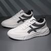 Autumn and winter large size 46 new foreign trade leather surface light shock absorption casual men's shoes versatile sports soft sole running shoes