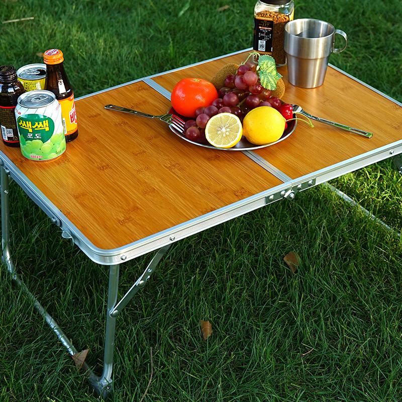 ZISIZ Portable Bamboo Picnic & Camping Table