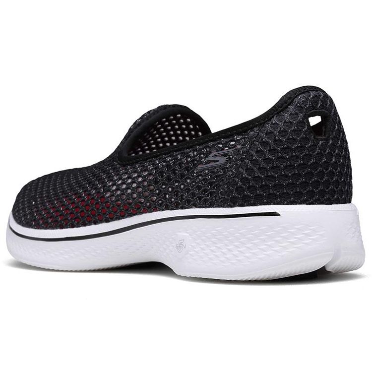 Skechers Go Walk 4 Low Top Slip On Sports Casual Shoes Women sneakers Black 14905-BKW
