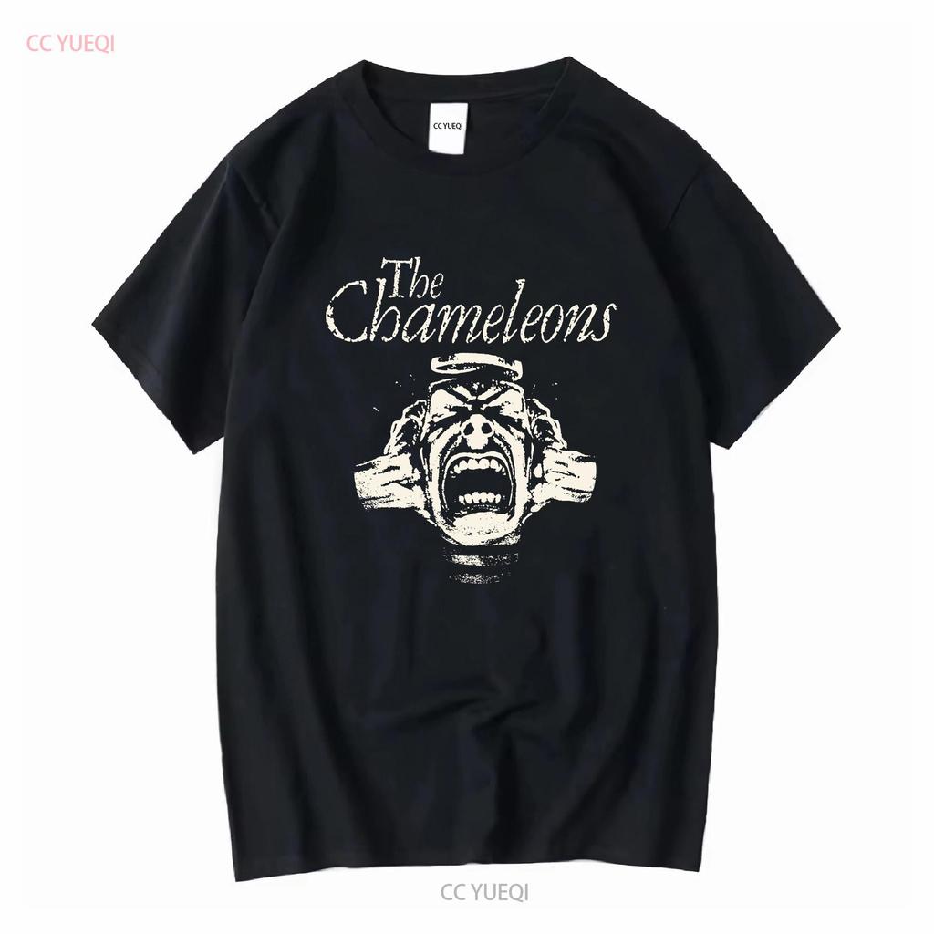 Vtg The Chameleons Band In Concert Tour Cotton Black All Size T Shirt KK577 long or short sleeves vintage Washed streetwear