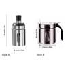 Stainless Steel Seasoning Jar Glass Spice Storage Box Kitchen Gadget Salt Shake Bolttle  Home