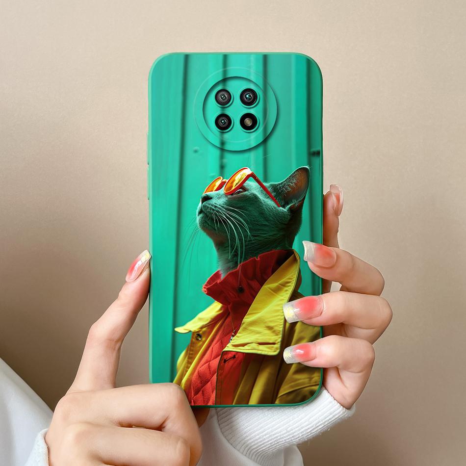 For Redmi Note 9T 9S Case Cute Trendy Back Cover For Xiaomi Redmi Note 9 S Note9t Soft Liquid Silicone Full Cover Design Fundas