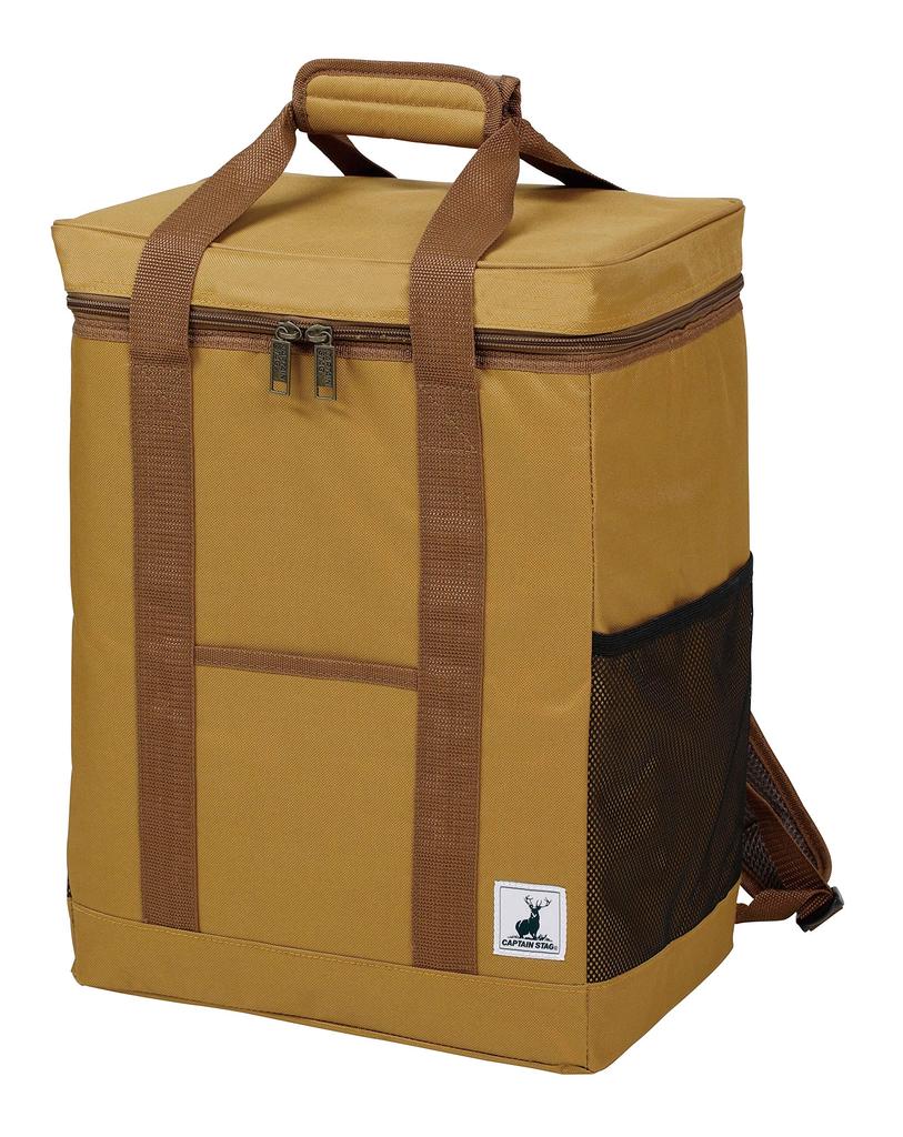 Captain Stag (CAPTAIN STAG) Cooler Bag, Square Backpack Style, Brown Duck, UE-621, Size: 34cm W X 23cm D X 45cm H