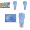 Silicone Travel Containers With Flip Cap For Cosmetics And Body Wash