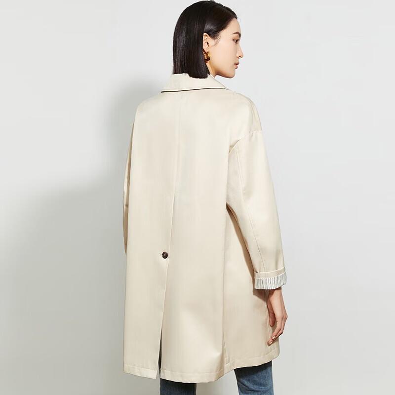 Mittellanger Trenchcoat im koreanischen Stil für Damen