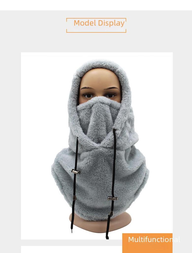 Winterradfahren Skimaske - Arktis-Fleece Winddichte Kapuze