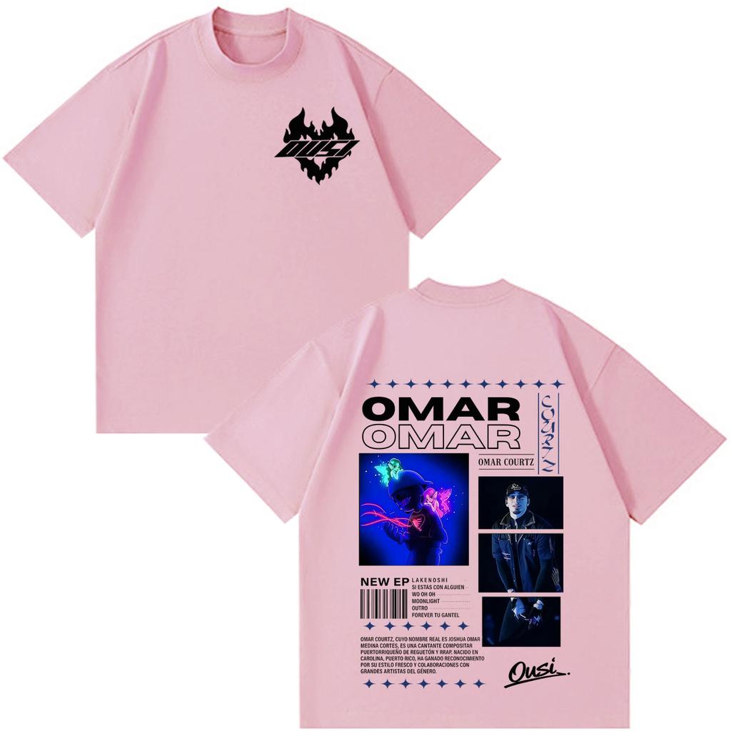 Omar Courtz Por Si Unisexana No Estoy 2026 Tour Stampa Magliette Unisex Moda Unisex Magliette a Maniche Corte Casual Cotone Hip Hop Magliette