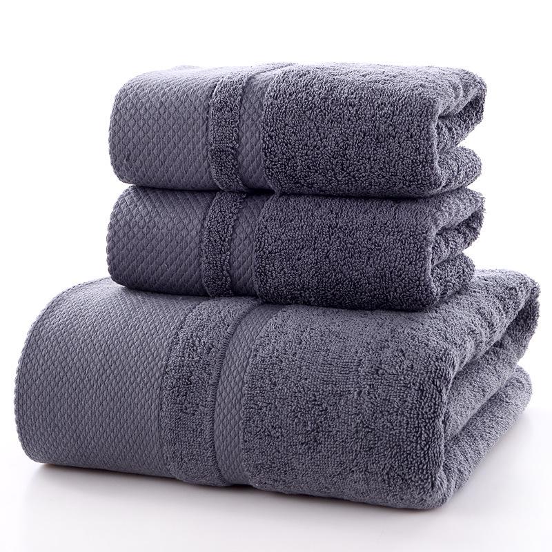 Premium All-Cotton Bath Towel: Thick, Soft, Absorbent, Antibacterial, Embroidered for Household and Hotel Use