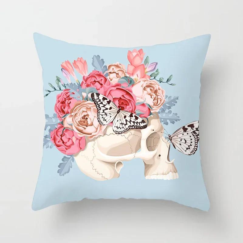 Wzór Kwiatowy Dekoracyjna Poszewka na Poduszkę Poduszka Poszewka Poliester Poduszki Ozdobne Dekoracja Domu Poszewka