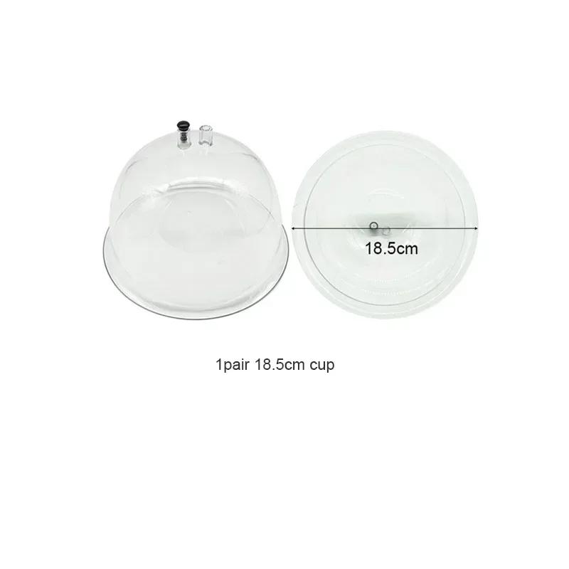 25.5CM Grande Ventosa a Vuoto Potenziamento Glutei Modellamento Contorni del Corpo Potenziamento Seno Pompa in Plastica per Sollevamento Fianchi Vaso per Coppettazione