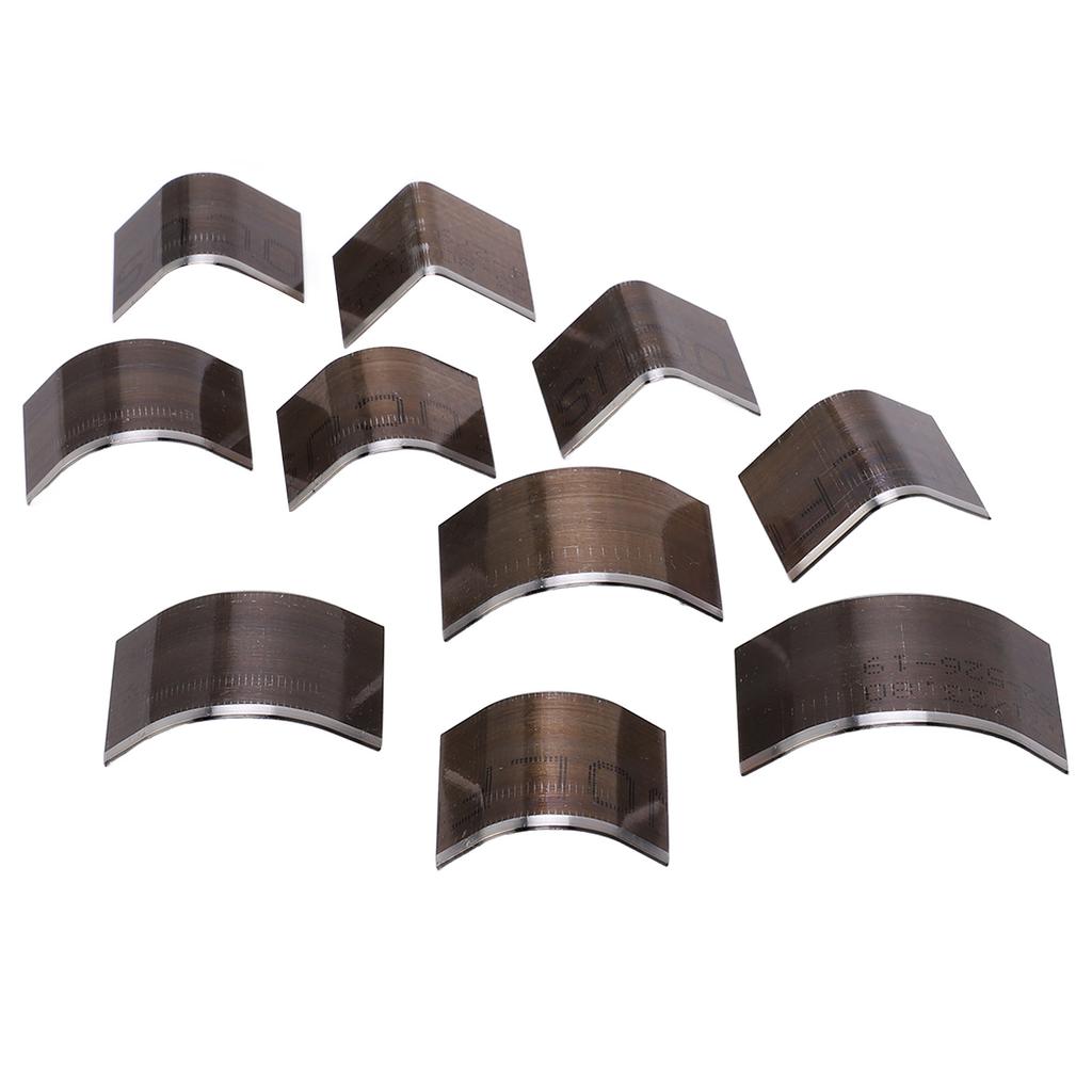 10Pcs Leather Cutter Punch R Angle Arc Shaped High Carbon Steel High Hardness Wear Resistant Portable Leather Punch Set