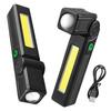 LED Work Light Super Bright High Lumens Compact Portable Rechargeable Strong Magnetic Camping Lamp Flashlight