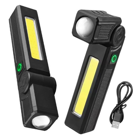 LED Work Light Super Bright High Lumens Compact Portable Rechargeable Strong Magnetic Camping Lamp Flashlight