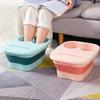 Balde de massagem para pés dobrável, balde de imersão, bacia dobrável, spa, banho de pés, sauna doméstica, banheira, pedicure