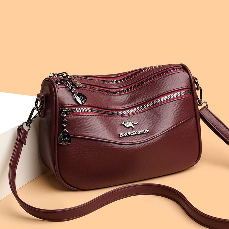 Damen Umhängetasche Mehrschichtige Umhängetasche Muttertasche Große Kapazität Schultertasche