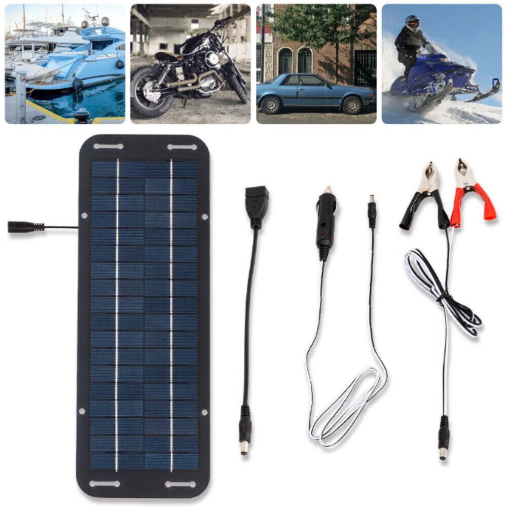 High Efficiency Solar Panel Kit IP65 Waterproof Battery Charger Kit  Car Battery