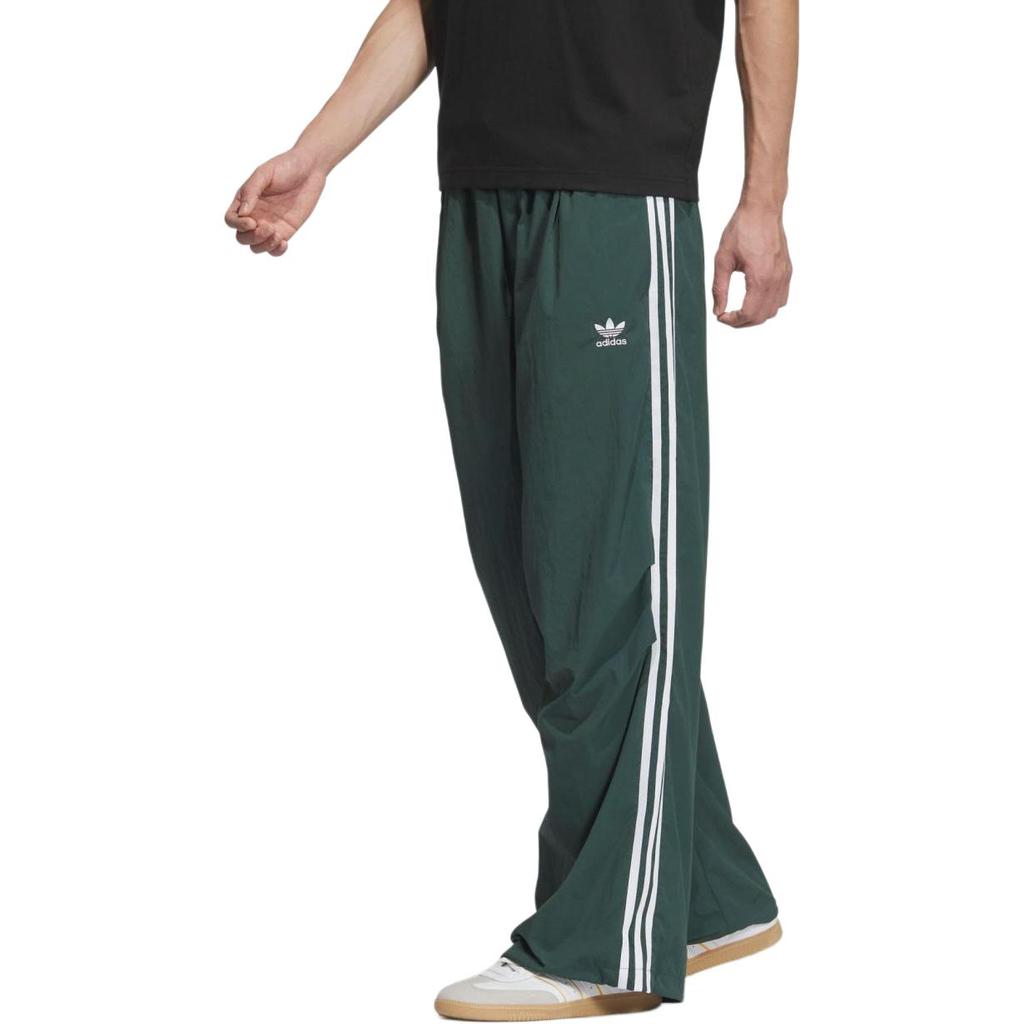 Adidas Originals Adicolor Tracksuit Bottoms Logo Print Striped Vintage Sports Leisure Pants Men Bottoms Mineral-Green JW9897