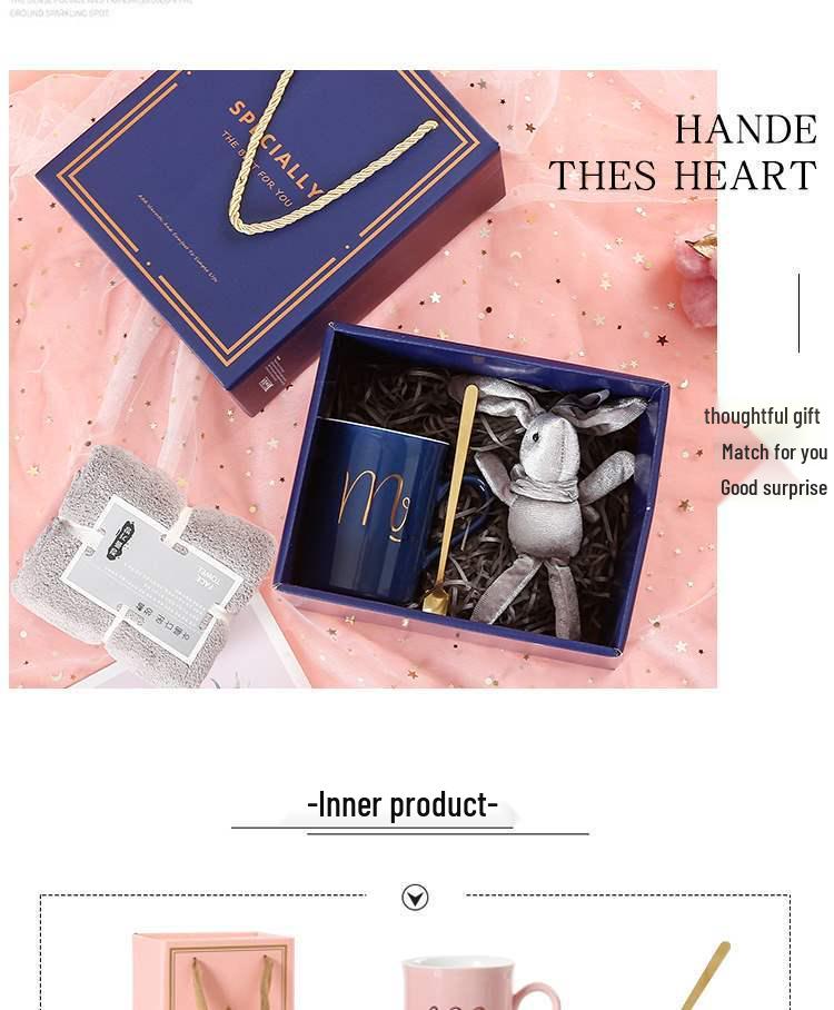 Creative Souvenir Mug Gift Box - Elegant Wedding & Bridesmaid Heartfelt Return Gift