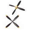 Volantex Rc 4-blads propell for 761-5 P-51D 761-8 F4U 761-9 T28 761-11 Bf109 761-12 Spitfire RC-fly