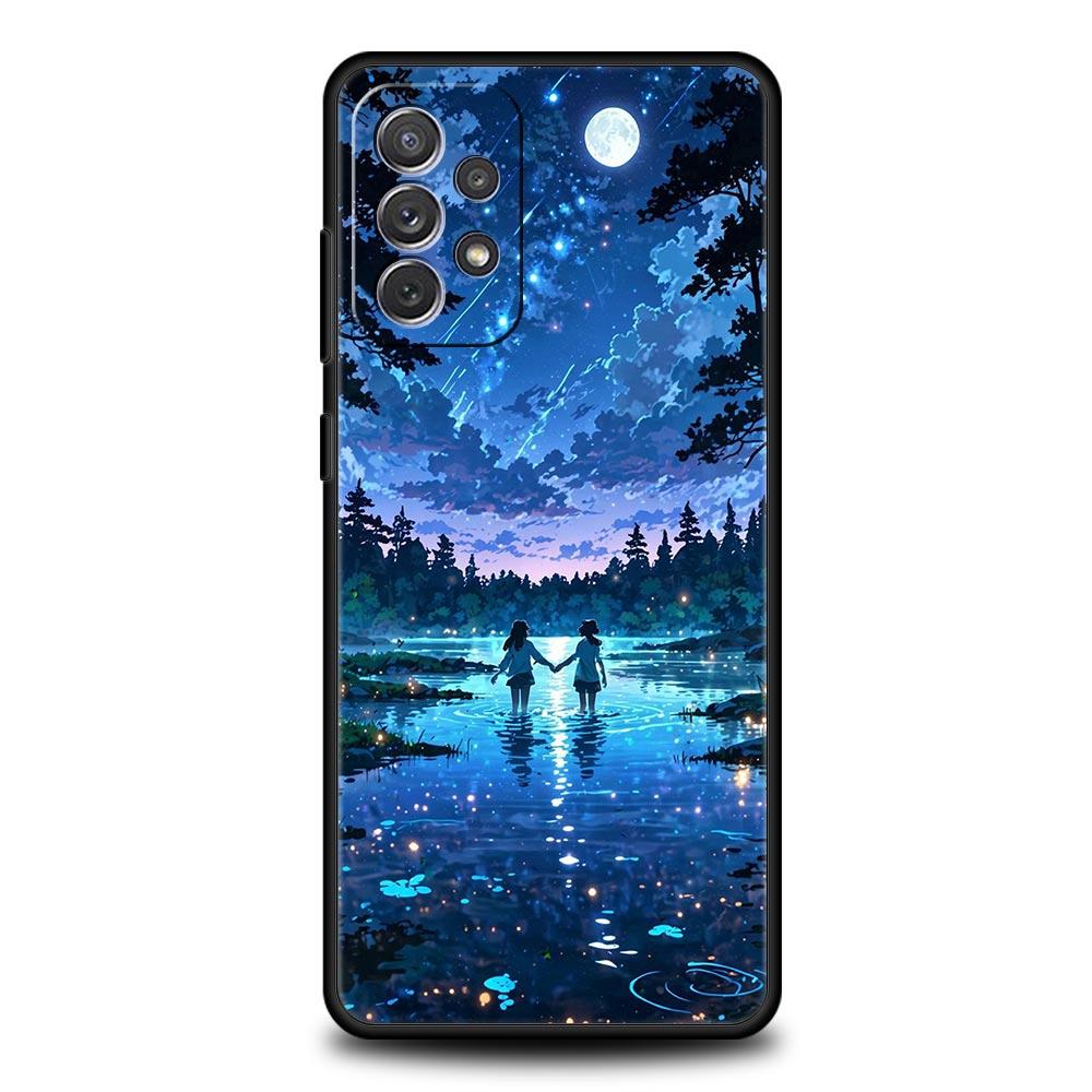 Cartoon Sky Phone Case for Samsung A51 A71 A21S A12 A11 A15 A25 A31 A41 A23 A33 A53 A73 A03S A05S A13 5G A35 A55 Cover