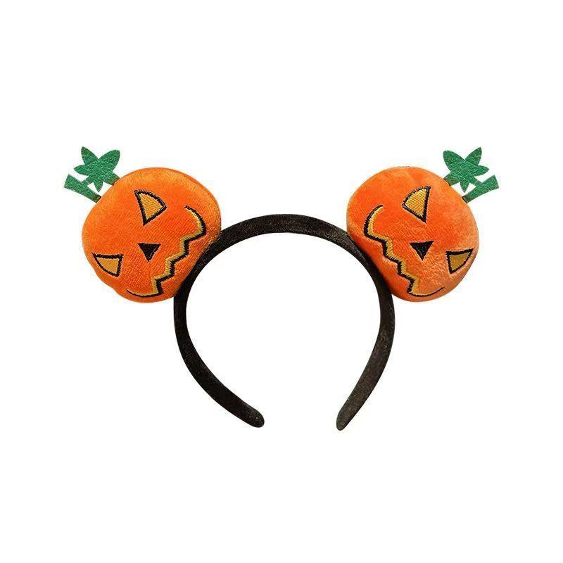 Funny Pumpkin Lantern Headband - Cute Autumn/Winter Cartoon Hair Accessory for Women, Perfect for Halloween Gift