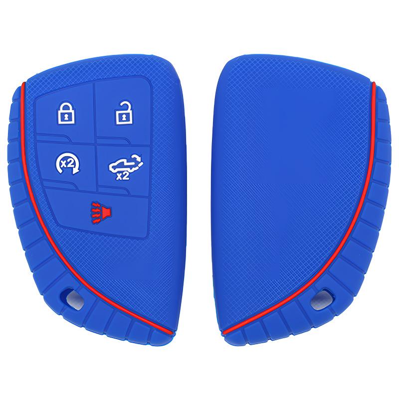 Soft Silicone Case for GM 5-Button Key: Buick, Cadillac, Chevrolet, Regal, GMC