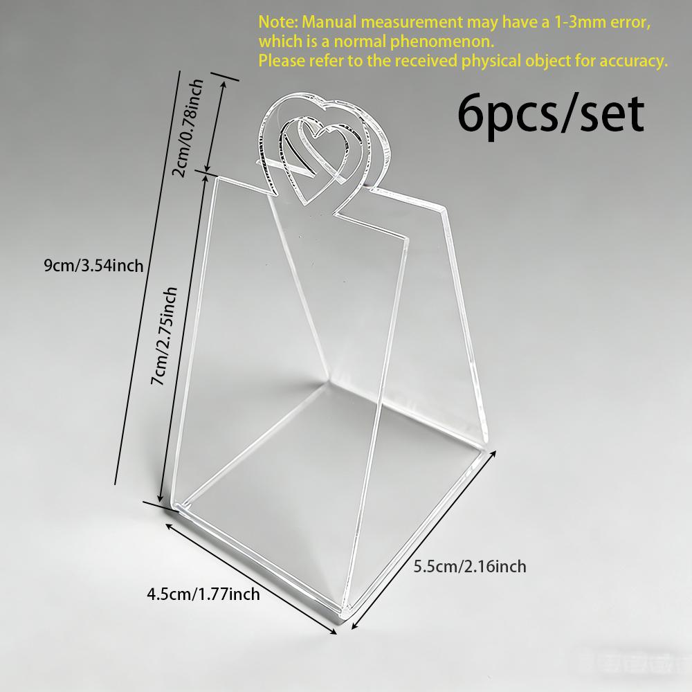 

6pcs/set Festival Party Acrylic Decoration Gift Boxes Transparent Candy Dim Sum Jewelry Products Storage Display Box Style 03, 6pcs