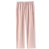 Spring-Summer Lightweight Plaid Sleep Pants - Unisex Cotton Pajamas for Indoor & Outdoor Wear