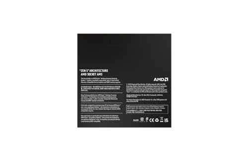 100-100001405WOF [Ryzen 5 9600X (6C/12T, 3.9GHz, TDP 65W, AM5, Radeon Graphics) BOX W/O cooler]