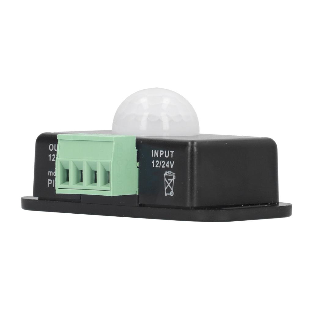 PIR Sensor LED Infrarot Erfassung Zeitschalter DC 12‑24V für Schrank Badezimmer Korridor