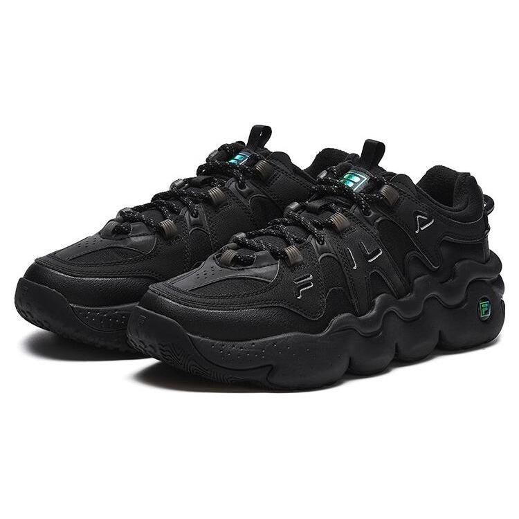 New FILA Panini Low Retro Basketball Sneakers 'Black' F12M242127FBK